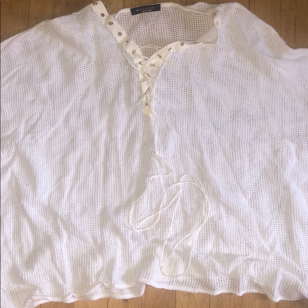 Netted oversized shirt